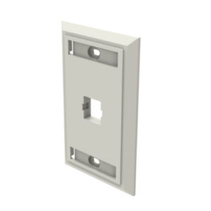 FACE PLATE 2 SALIDA PLANO NETCONNECT BLANCO